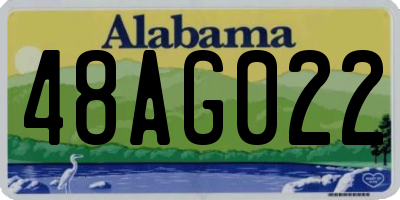 AL license plate 48AG022