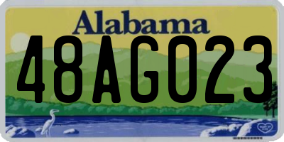 AL license plate 48AG023