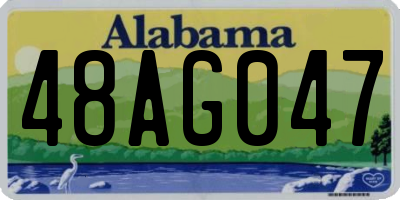 AL license plate 48AG047