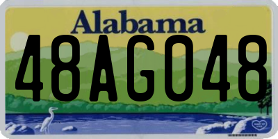AL license plate 48AG048