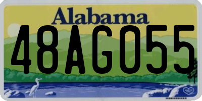 AL license plate 48AG055