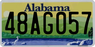 AL license plate 48AG057