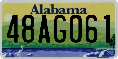 AL license plate 48AG061