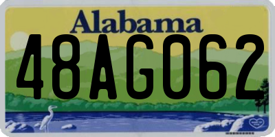 AL license plate 48AG062
