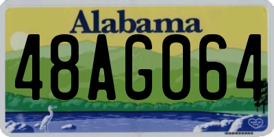 AL license plate 48AG064