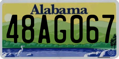 AL license plate 48AG067