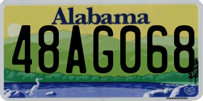 AL license plate 48AG068
