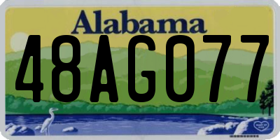 AL license plate 48AG077