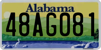AL license plate 48AG081