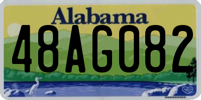 AL license plate 48AG082