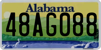 AL license plate 48AG088