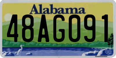 AL license plate 48AG091