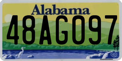 AL license plate 48AG097
