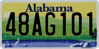 AL license plate 48AG101