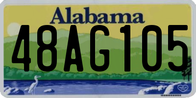 AL license plate 48AG105