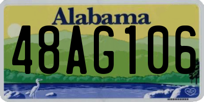 AL license plate 48AG106