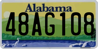 AL license plate 48AG108
