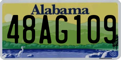 AL license plate 48AG109