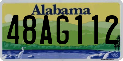 AL license plate 48AG112