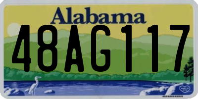 AL license plate 48AG117