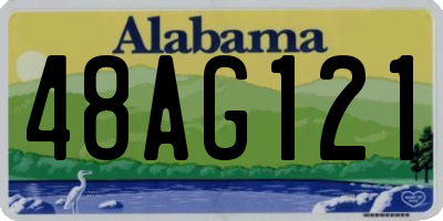 AL license plate 48AG121