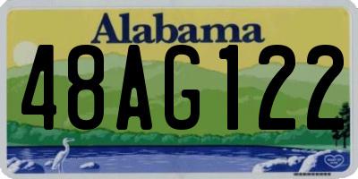 AL license plate 48AG122