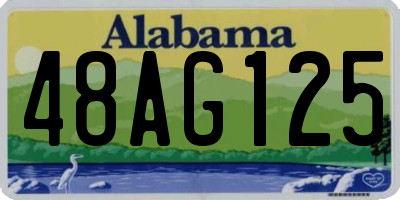 AL license plate 48AG125