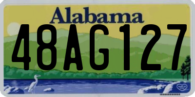 AL license plate 48AG127
