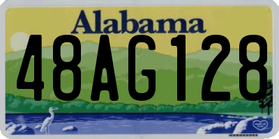 AL license plate 48AG128