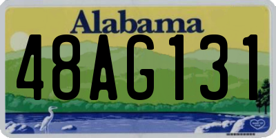 AL license plate 48AG131