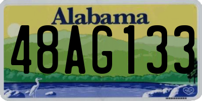 AL license plate 48AG133