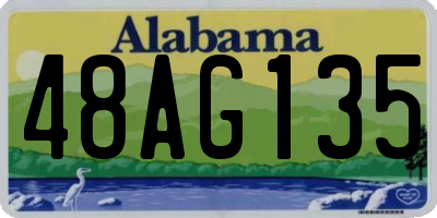 AL license plate 48AG135