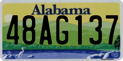AL license plate 48AG137