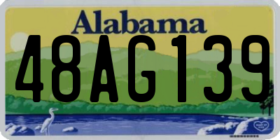 AL license plate 48AG139