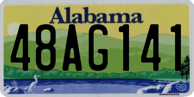 AL license plate 48AG141