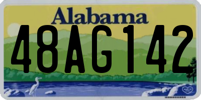 AL license plate 48AG142