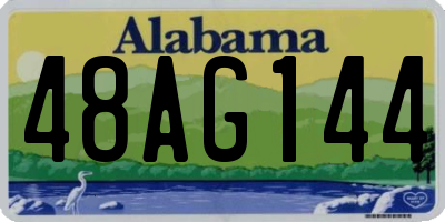 AL license plate 48AG144