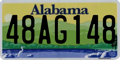AL license plate 48AG148