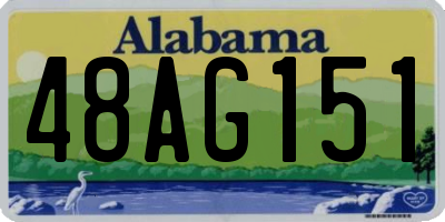 AL license plate 48AG151