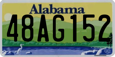 AL license plate 48AG152