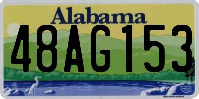 AL license plate 48AG153