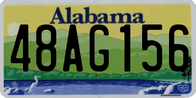 AL license plate 48AG156