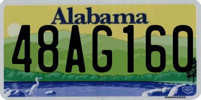 AL license plate 48AG160