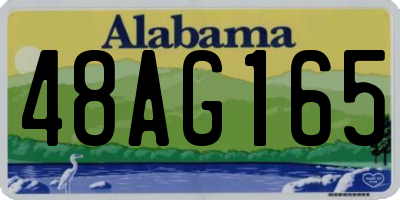 AL license plate 48AG165