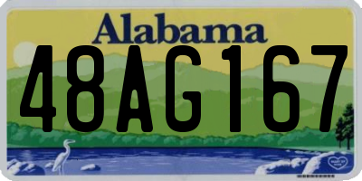 AL license plate 48AG167