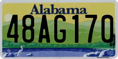 AL license plate 48AG170