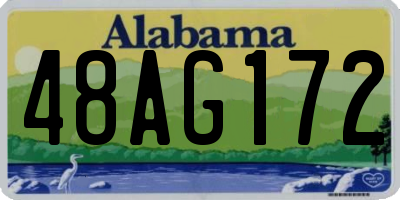 AL license plate 48AG172