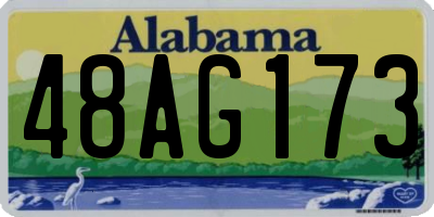AL license plate 48AG173