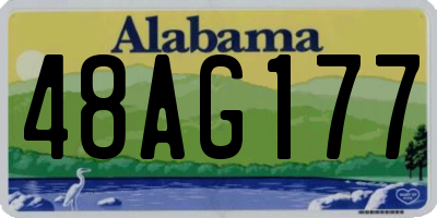 AL license plate 48AG177
