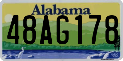 AL license plate 48AG178